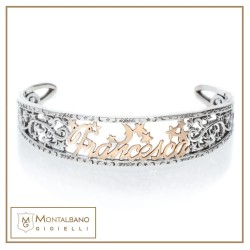 Bracciale Polvere di Stelle rigido nome | Gioielli De Nobili